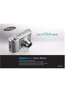 Samsung Digimax D 103 manual. Camera Instructions.